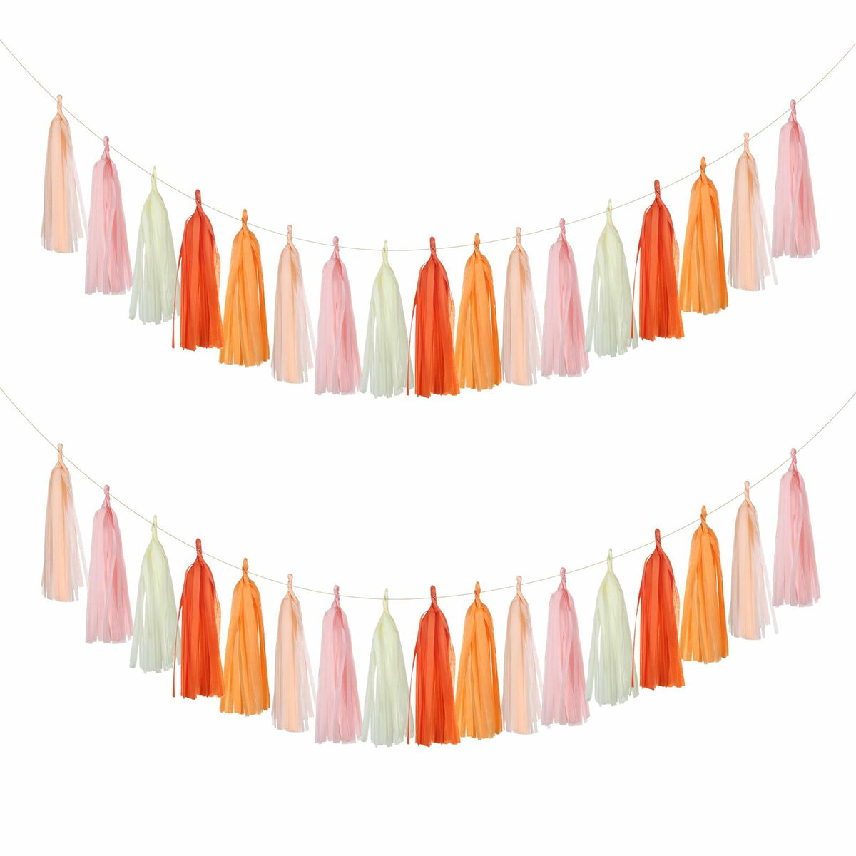 Guzon 25pcs The Sun Birthday Tissue Tassel Garland Paper Decorations