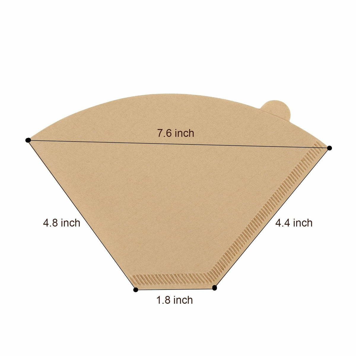 BRIKINTE Disposable Coffee Filters for Ninja DualBrew #4 Cone 200 Pcs