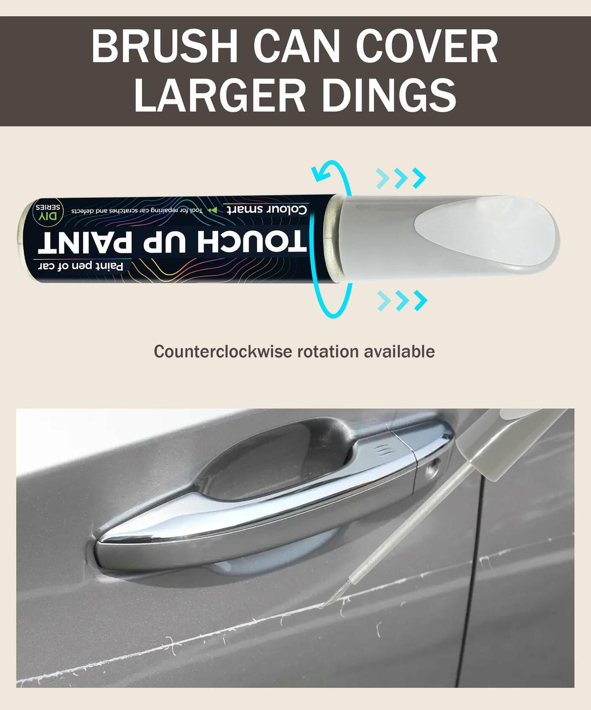 bylikeho Car Scratch Repair Paint Pen Silver Quick & Easy Touch Up