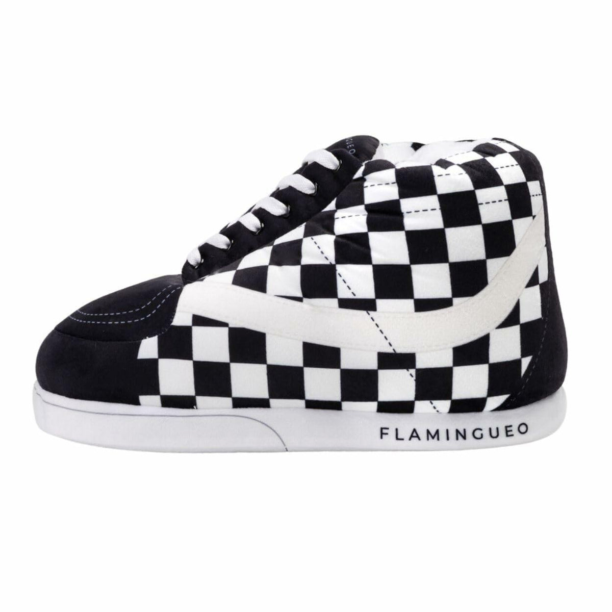 Flamingueo Cute White Sneaker House Slippers for Women & Men One Size