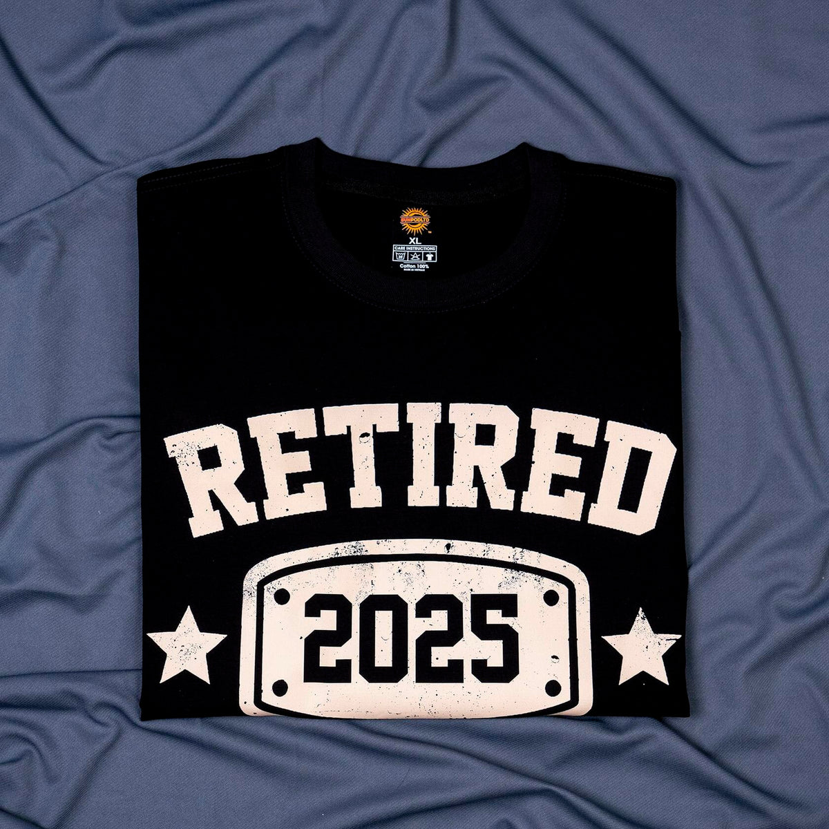 KOLNAMDINH Retired 2025 Funny T-Shirt I Worked My Whole Life Black XL