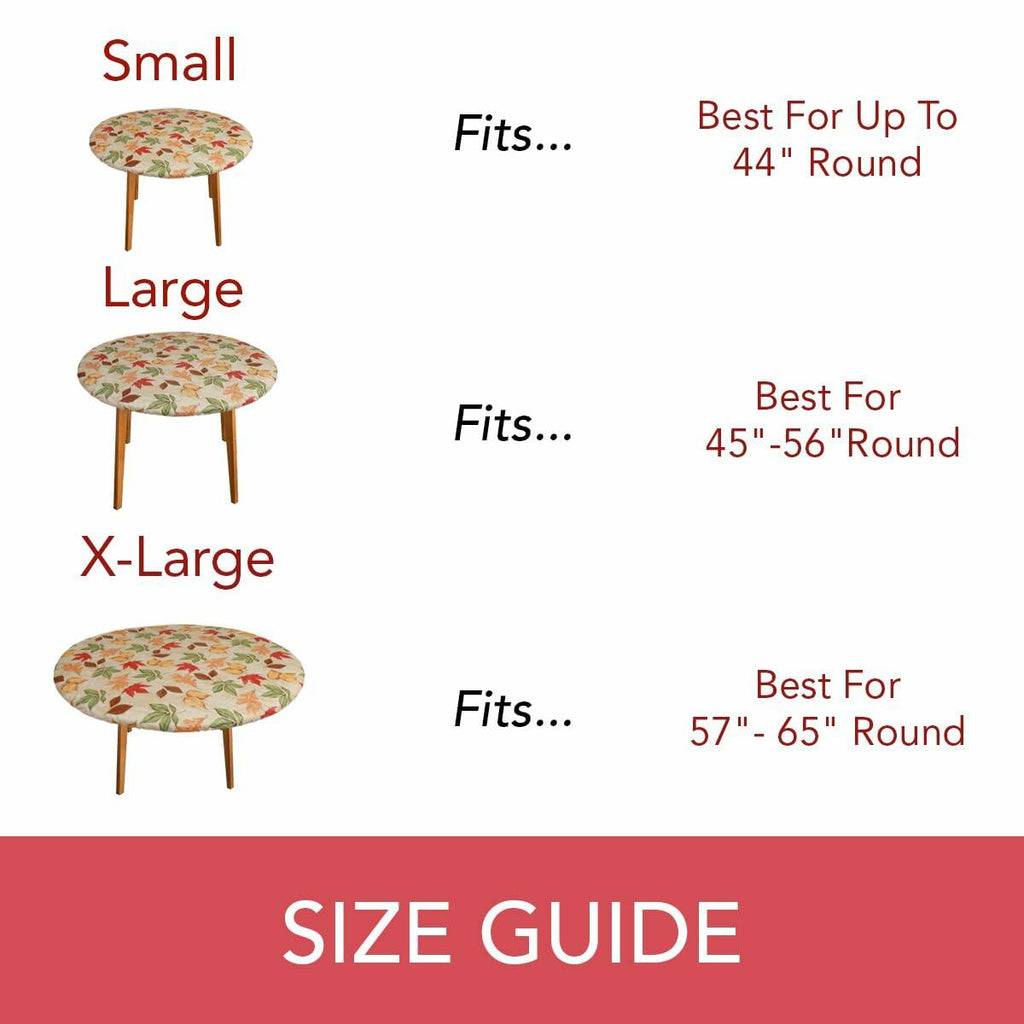 Covers For The Home Deluxe Elastic Edged Vinyl Fitted Table Cover Red Large