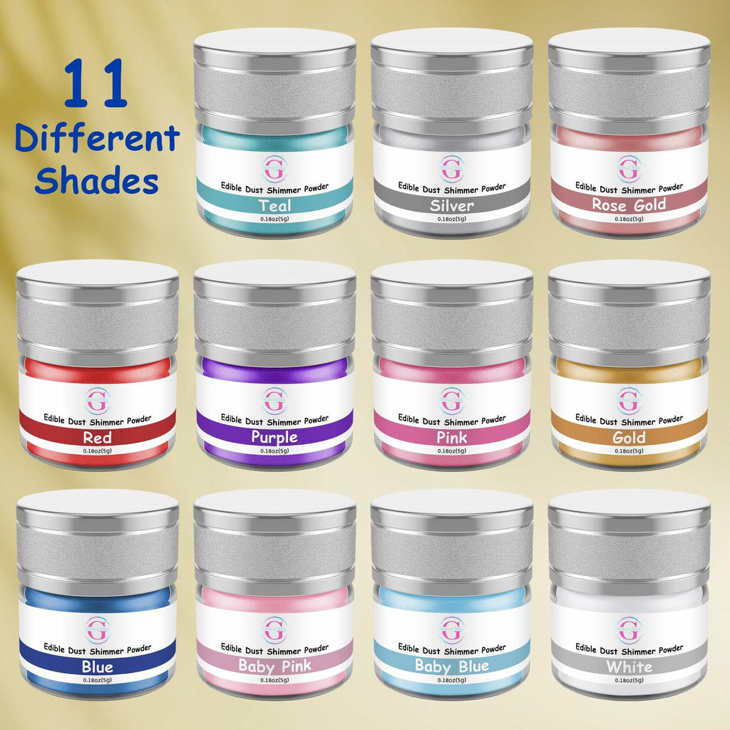 Glitter & Glitz Edible Drink Glitter Luster Dust Black 5g Cocktails Baking