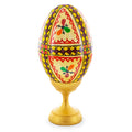Triangles Hand Painted Wooden Pysanky Easter Egg