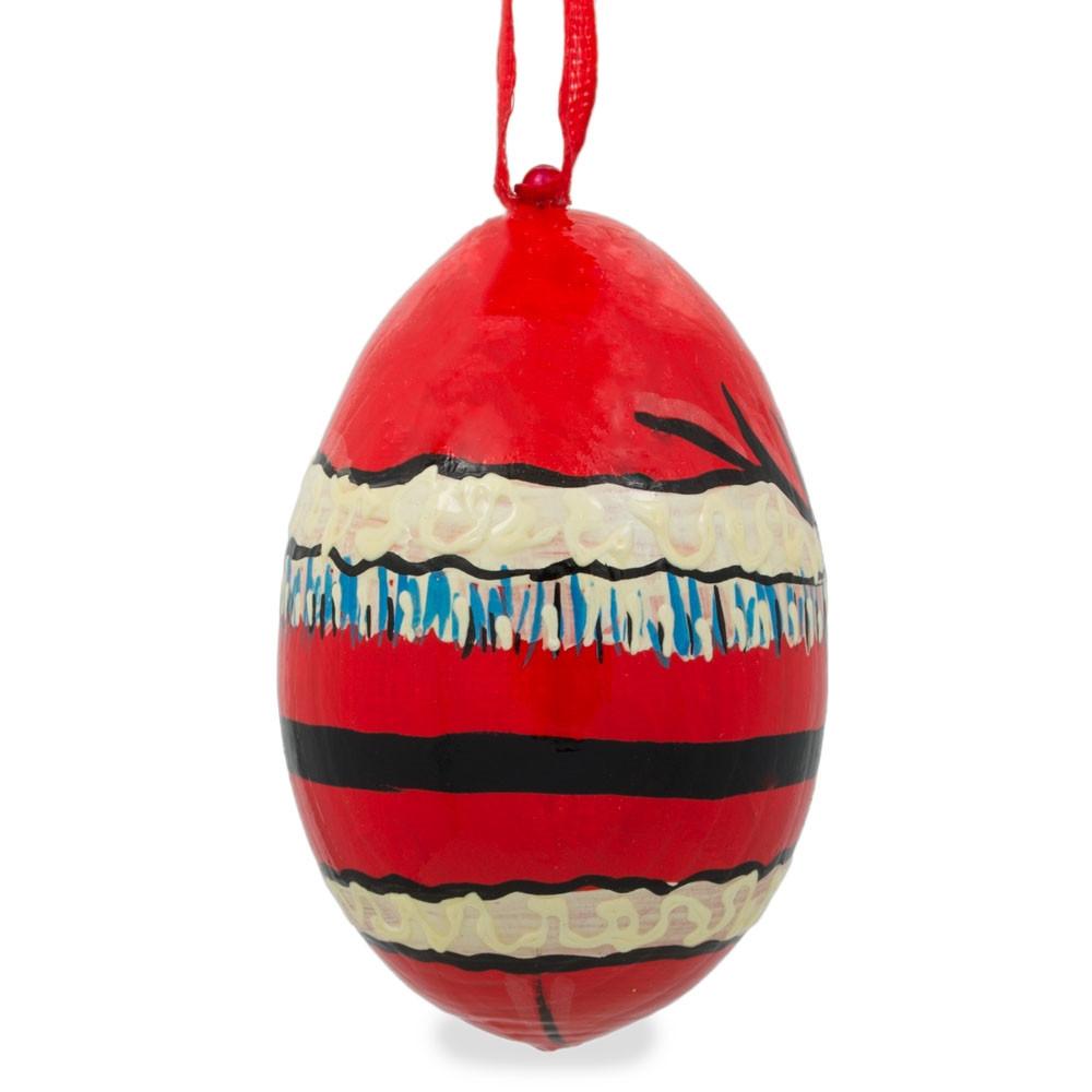 Santa Wooden Christmas Ornament