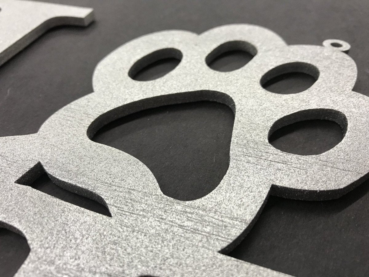 Paw Print Love Sign Wall Decor