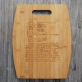 Personalized Bamboo Cutting Board Décor - Your Recipe or Quote