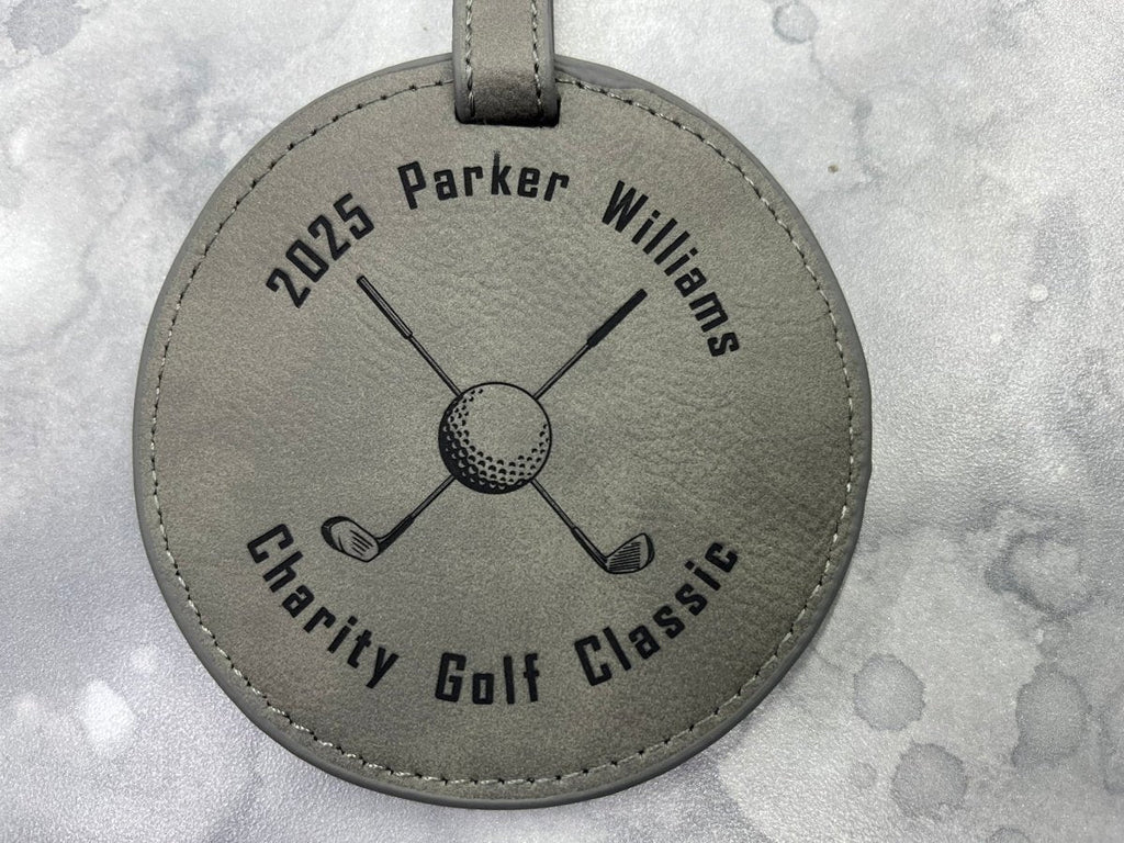 Personalized Golf Leather Tee Holder