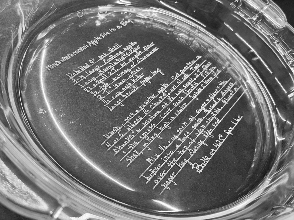 Personalized Pie Plate