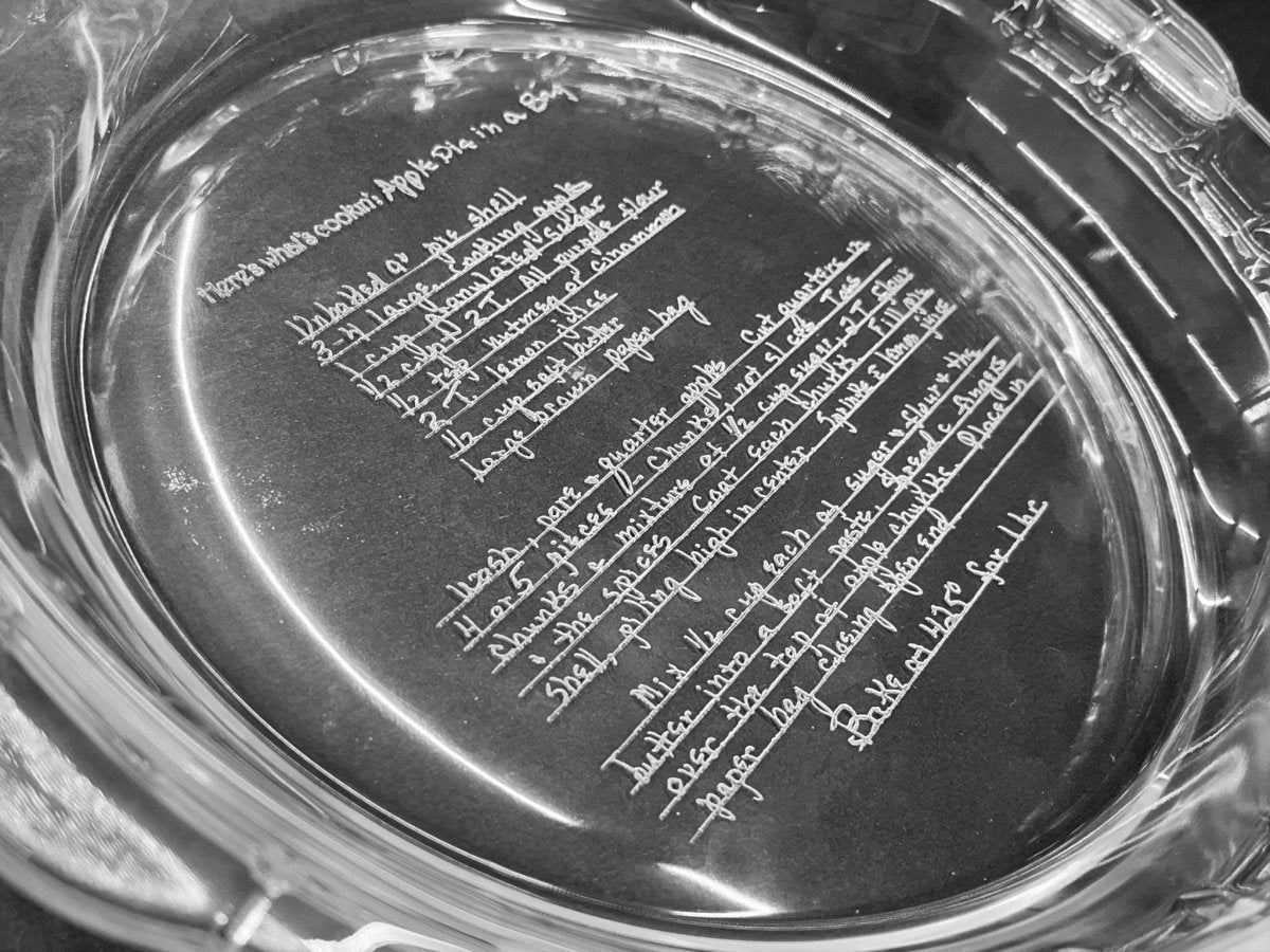 Personalized Pie Plate