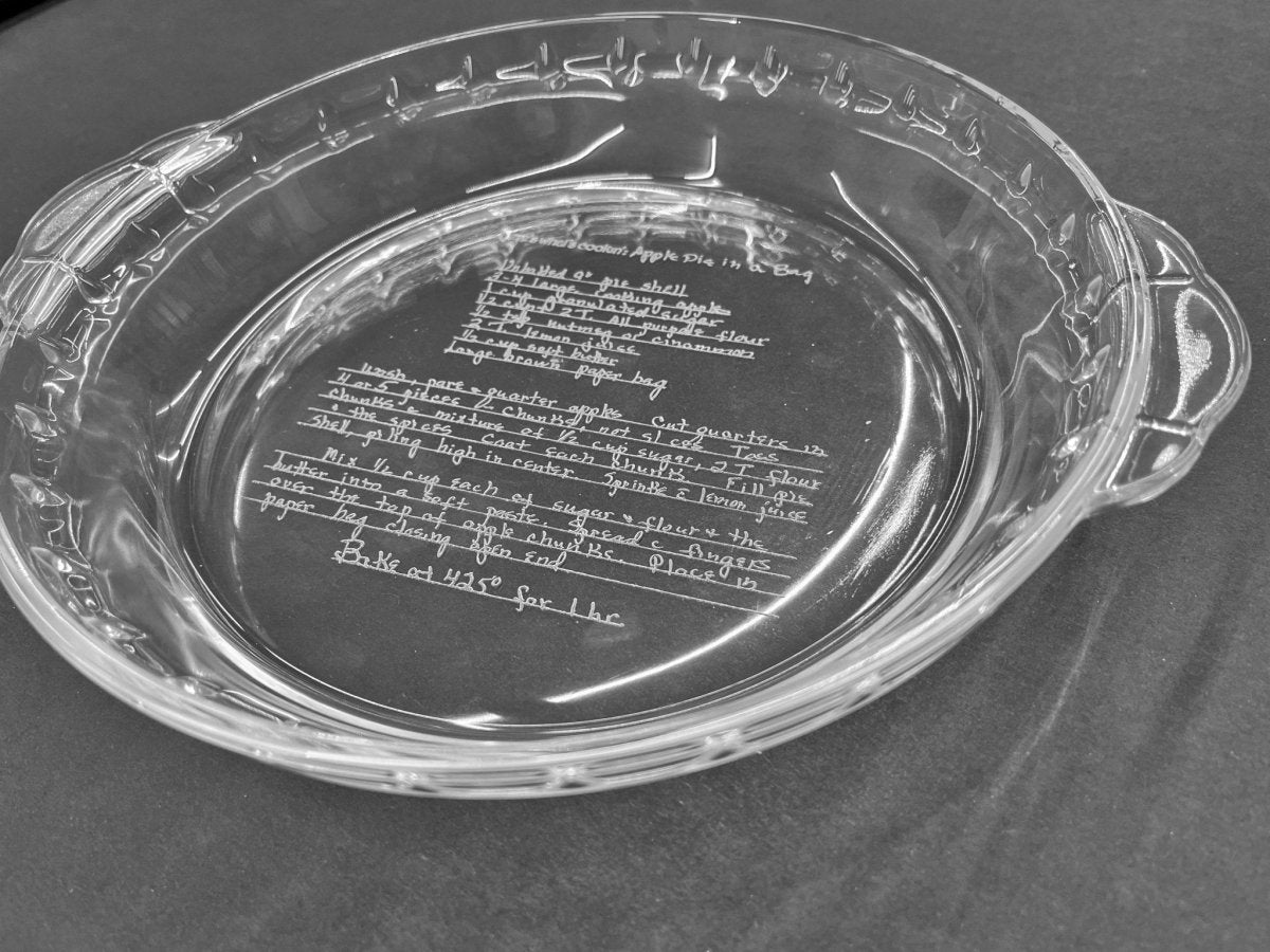 Personalized Pie Plate