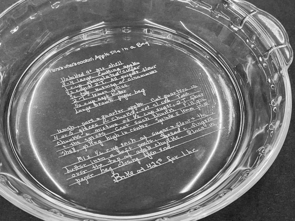 Personalized Pie Plate