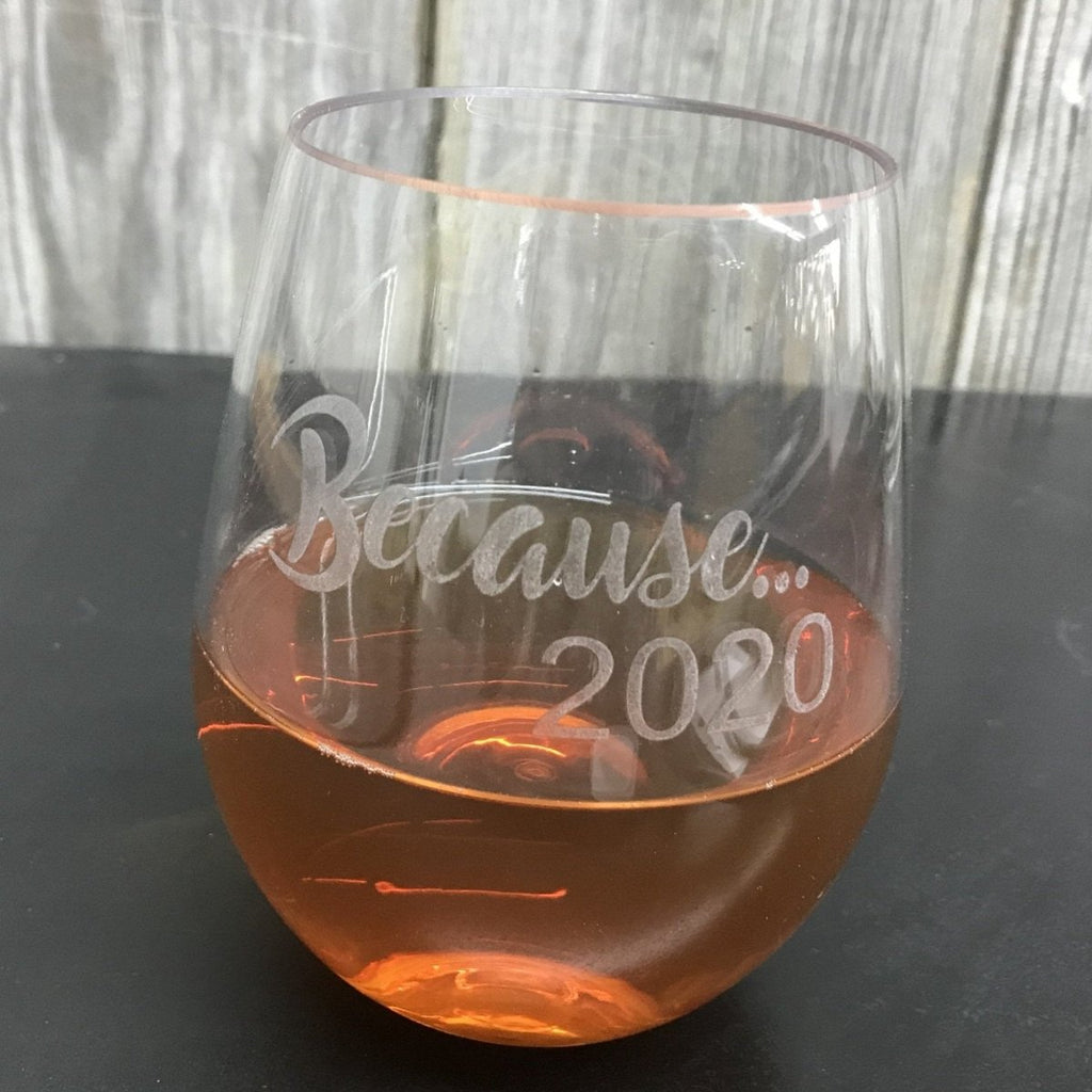 Personalized Stemless Wine Glass