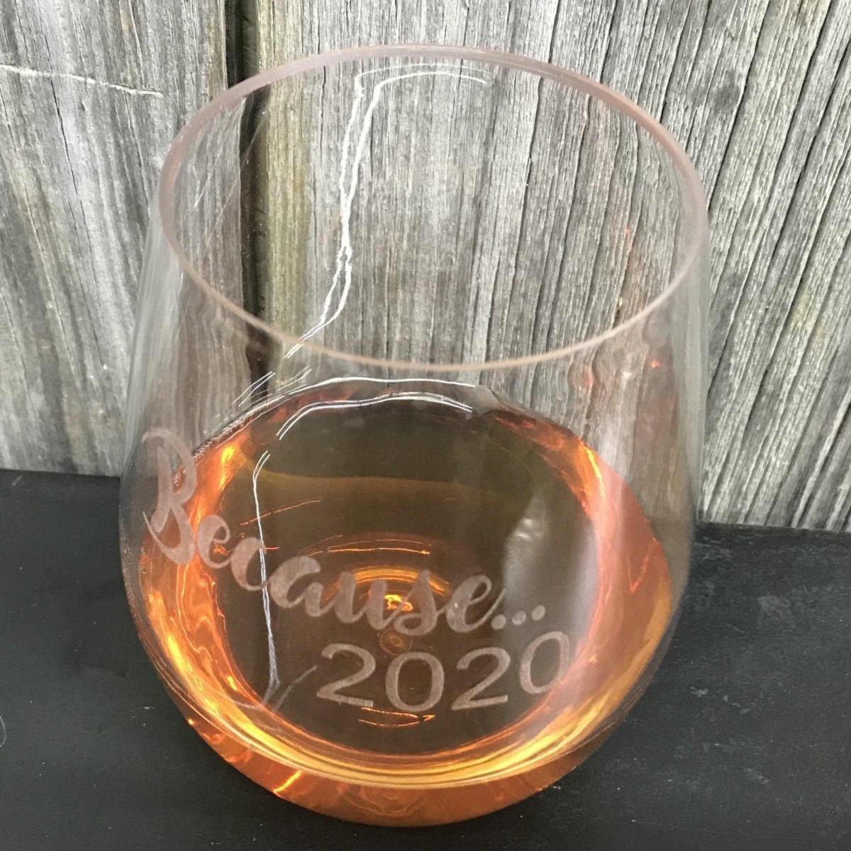 Personalized Stemless Wine Glass