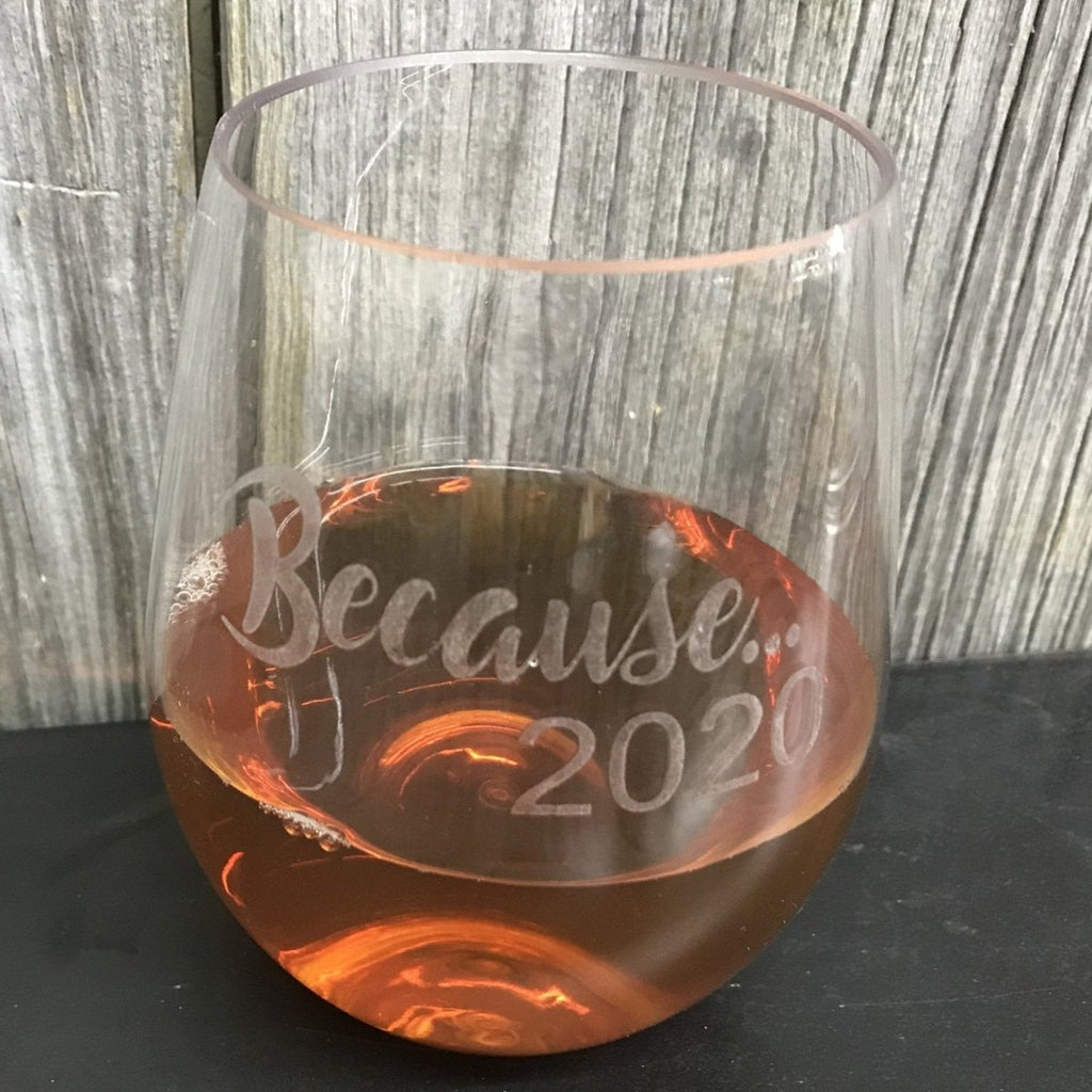 Personalized Stemless Wine Glass