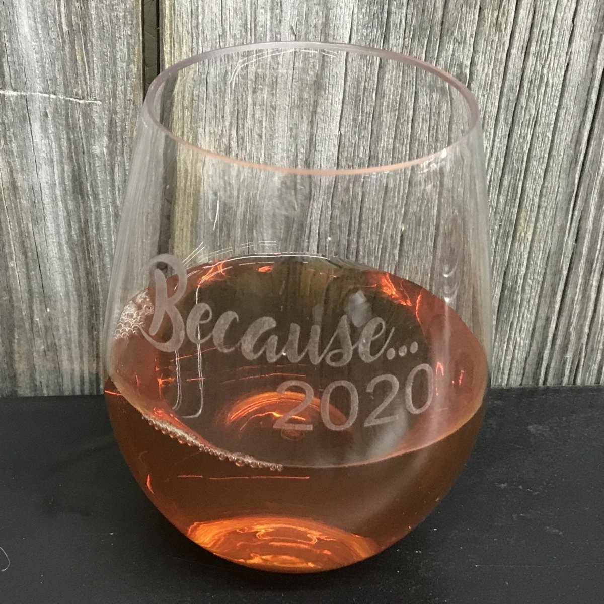 Personalized Stemless Wine Glass