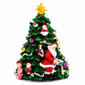 Santa Drummer Rotating Musical Christmas Tree Figurine