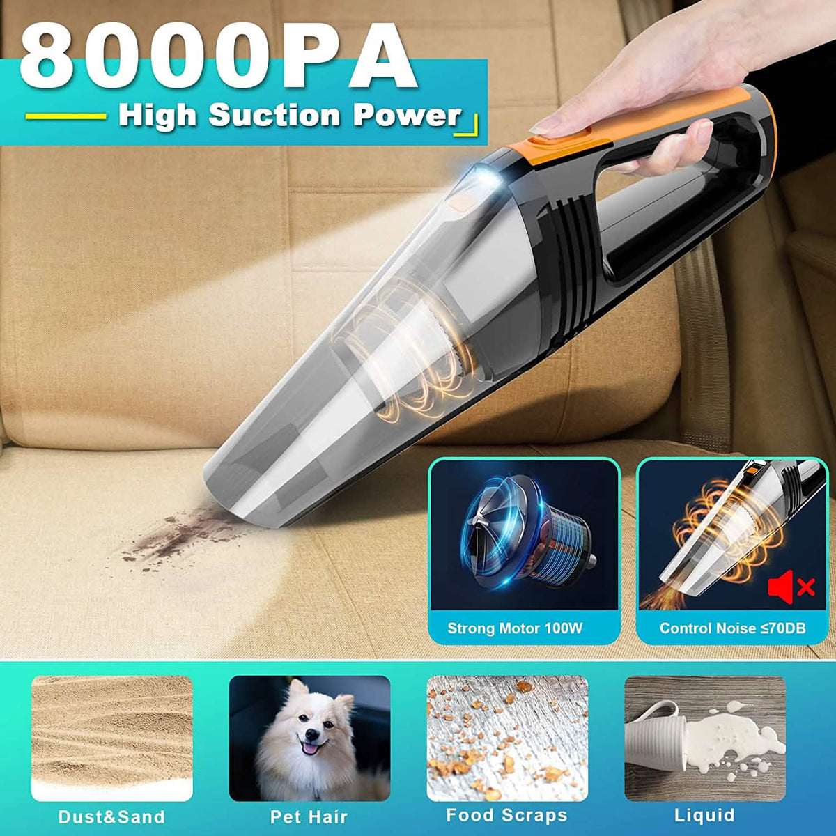 Portable Car Vacuum Cleaner
