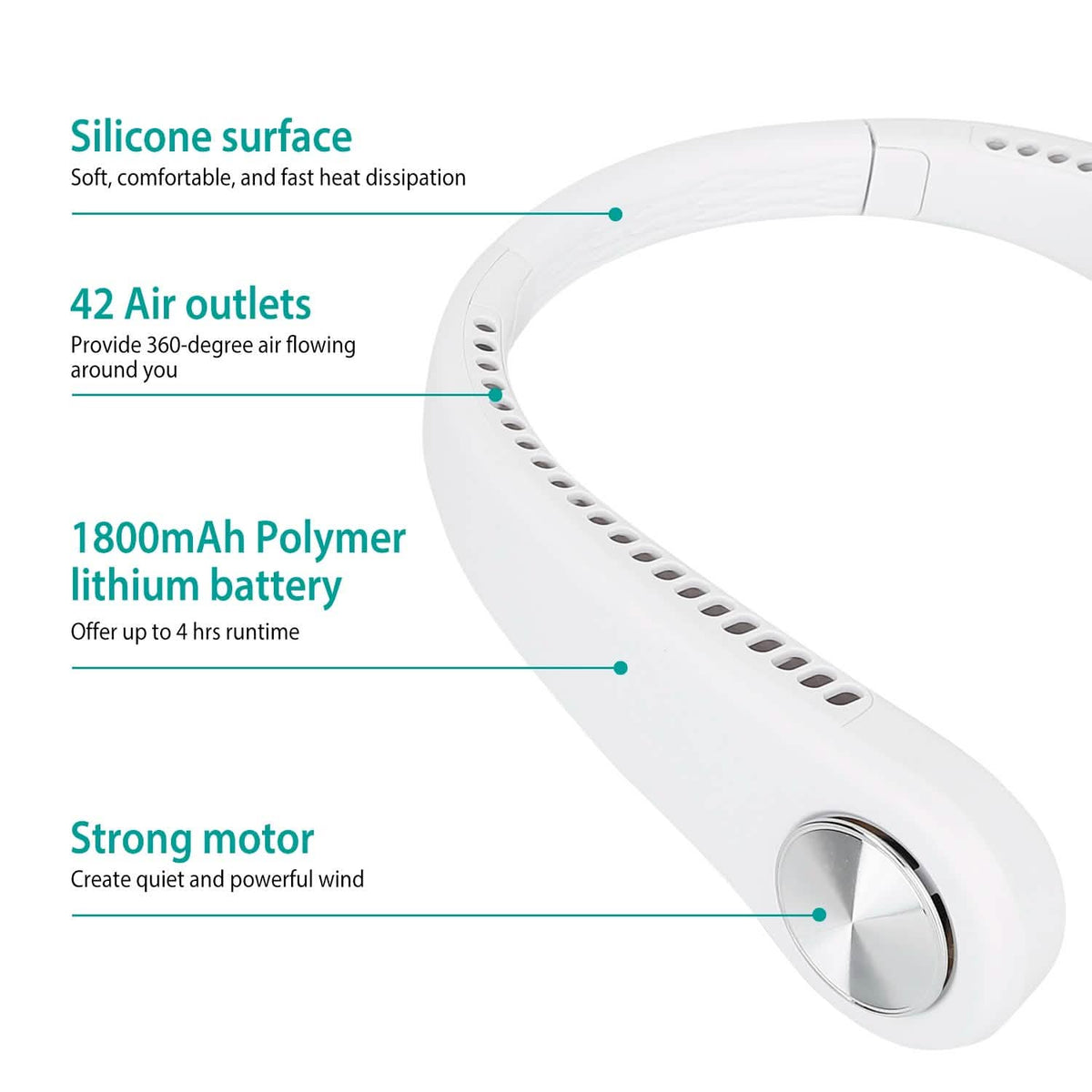 Portable Hanging Neck Personal Mini Fan