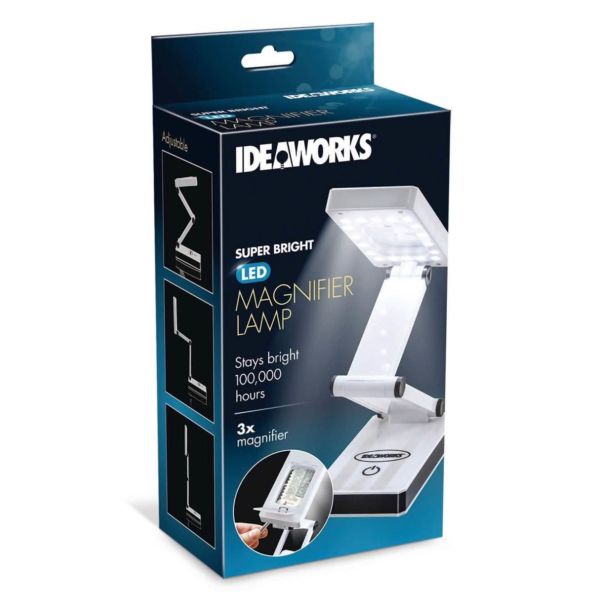 Portable Ultra Bright LED Lamp with 3X Magnifier