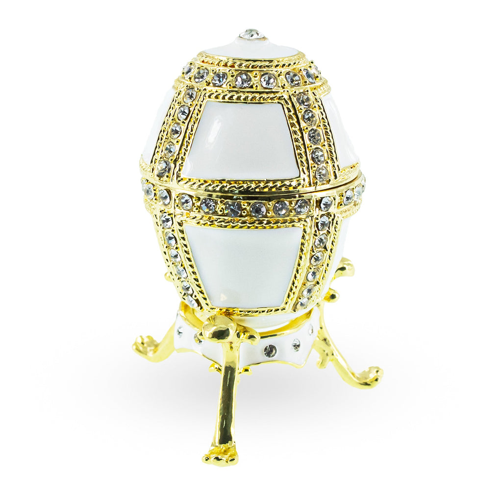 1890 Danish Palaces Royal Imperial Easter Egg in White