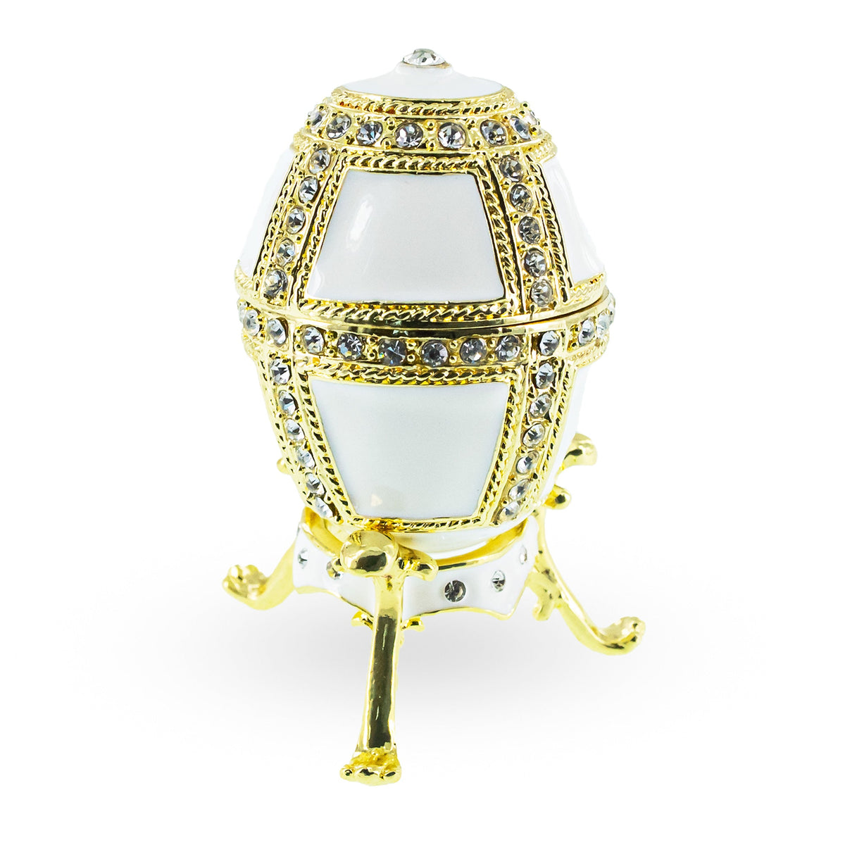 1890 Danish Palaces Royal Imperial Easter Egg in White
