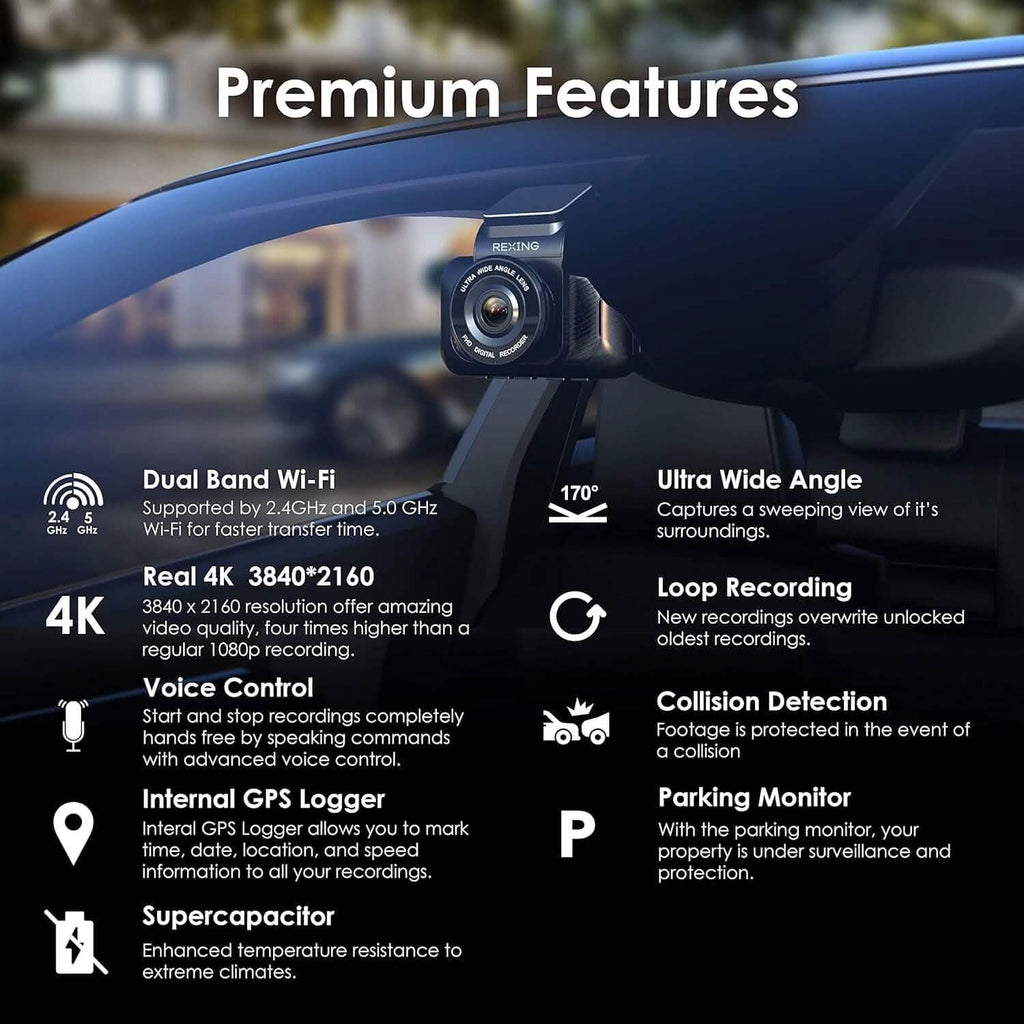RexingUSA V55 Dash Cam  (Refurbished)