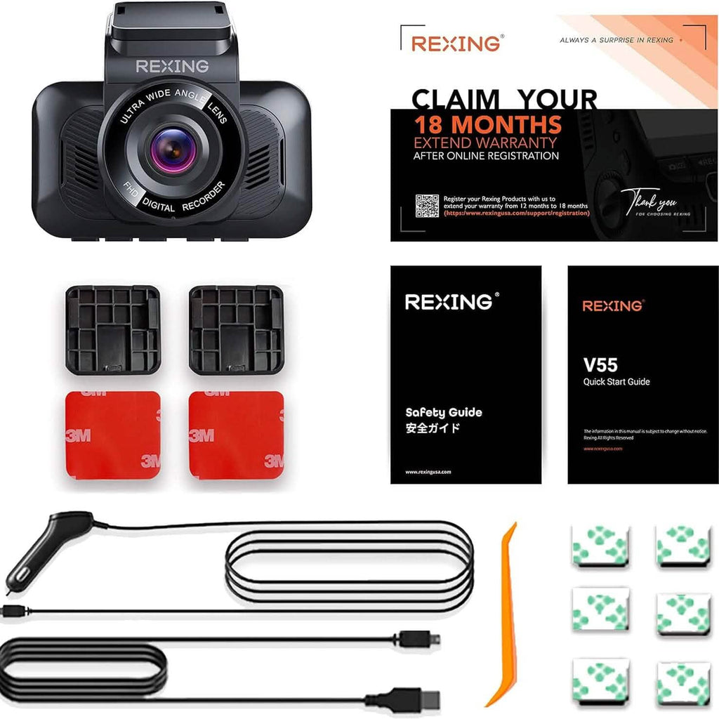 RexingUSA V55 Dash Cam  (Refurbished)