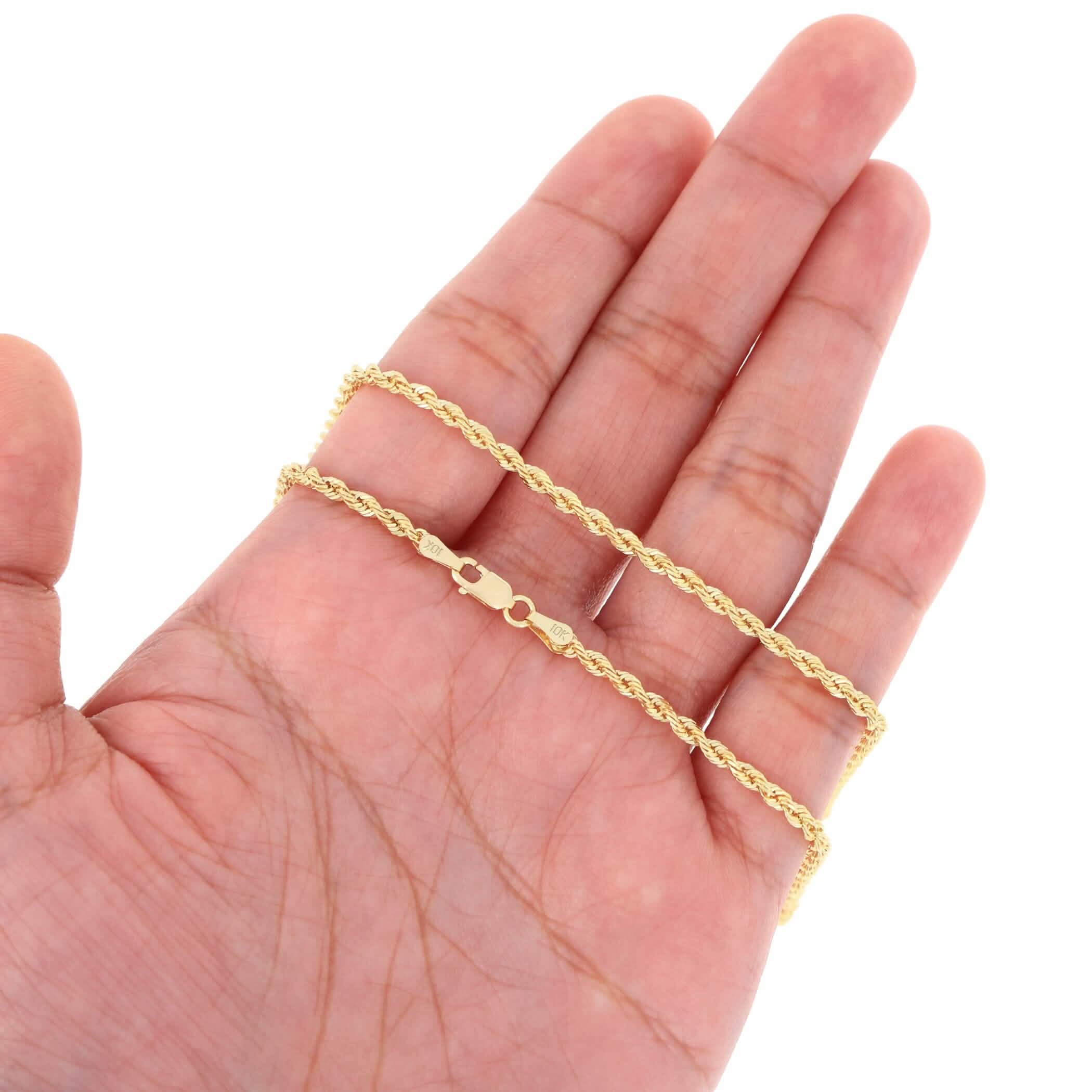 Rope Chain in Yellow Gold - 5mm