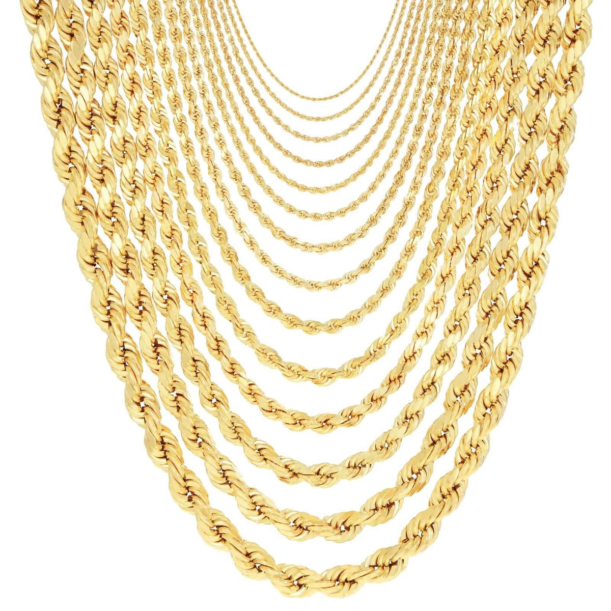 Rope Chain in Yellow Gold - 5mm