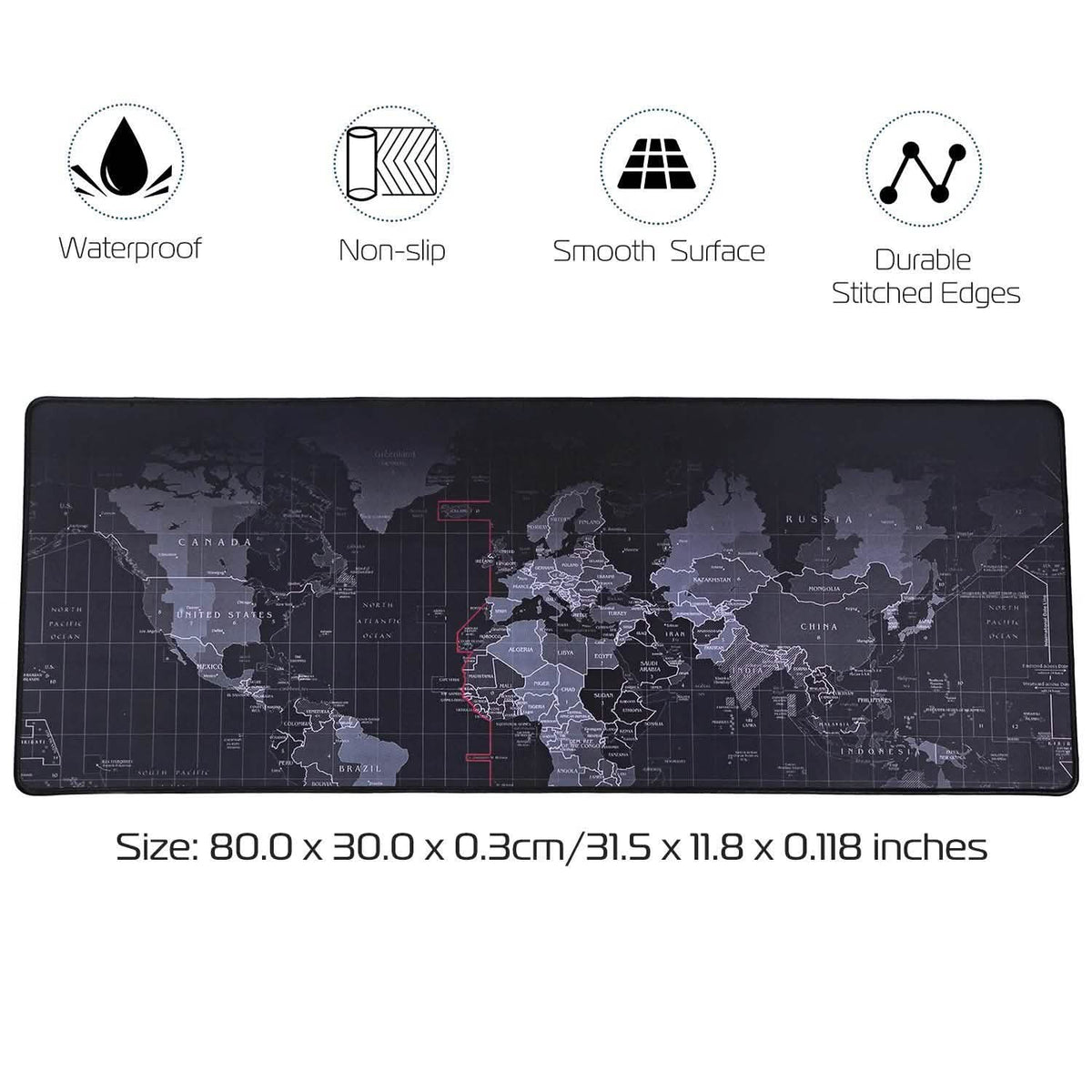Rubber Base Large Gaming Mousepad