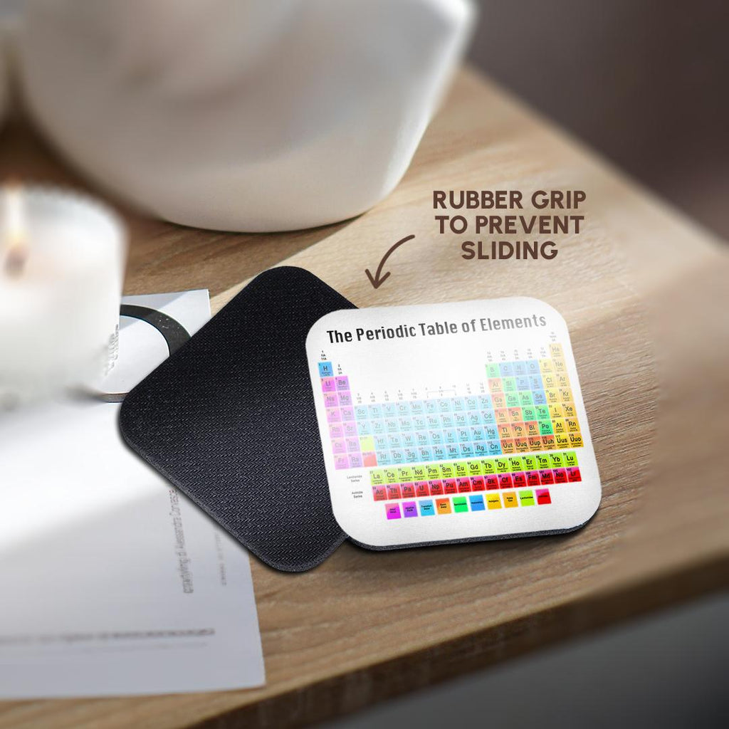 3dRose EvaDane - Chemistry - The Periodic Table of Elements - Coasters (cst_108318)