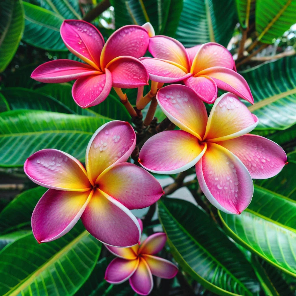 Plumeria Seeds - 5 Purple Yellow Hawaiian Flower Seeds - Perennial Plant (Plumeria spp.)