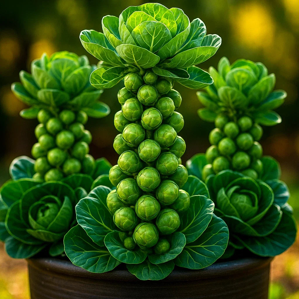 Brussels Sprouts Seeds - 1200+ Count - Long Island Improved Heirloom - Brassica oleracea