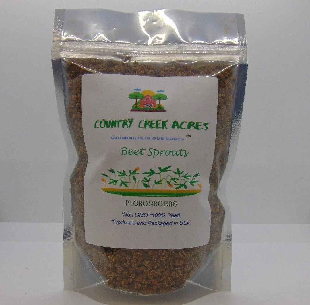 Beet Seeds for Microgreens, 8 oz, Non-GMO, Beta vulgaris, Organic Gardening, Healthy Sprouts