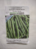 Stringless Bush Beans 2oz Blue Lake 274 Non-GMO Seeds, Maturity 57 Days