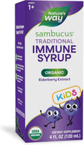 Nature's Way Sambucus Kids Organic Elderberry Syrup Berry Flavor 4 Fl Oz