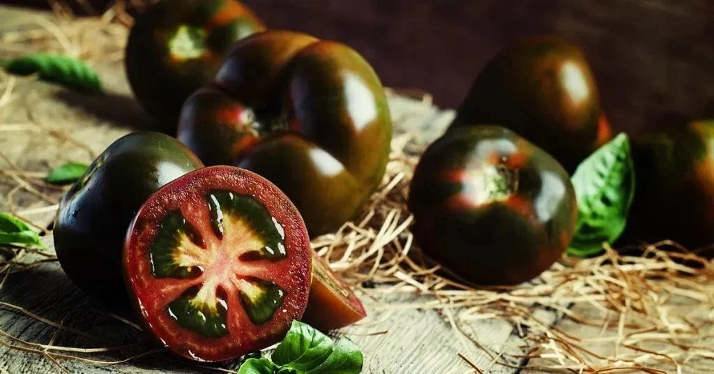 Black Truffle Tomato Seeds - 120+ Heirloom Organic Non-GMO - Rare Early Variety - Solanum lycopersicum
