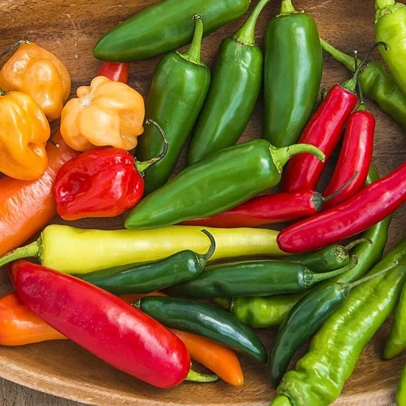 Hot and Happy Pepper Mix Seeds - Heirloom Variety - 100+ Seeds - Perfect for Gardening and Culinary Use