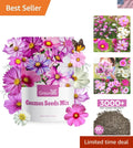 Cosmos Seeds Wildflower Mix - 1 Oz, 4 Varieties for Beautiful Gardens - Dazzling Colors, Easy to Grow