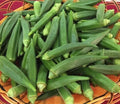 Emerald Okra Seeds - 50+ Heirloom Non-GMO Seeds - Abelmoschus esculentus