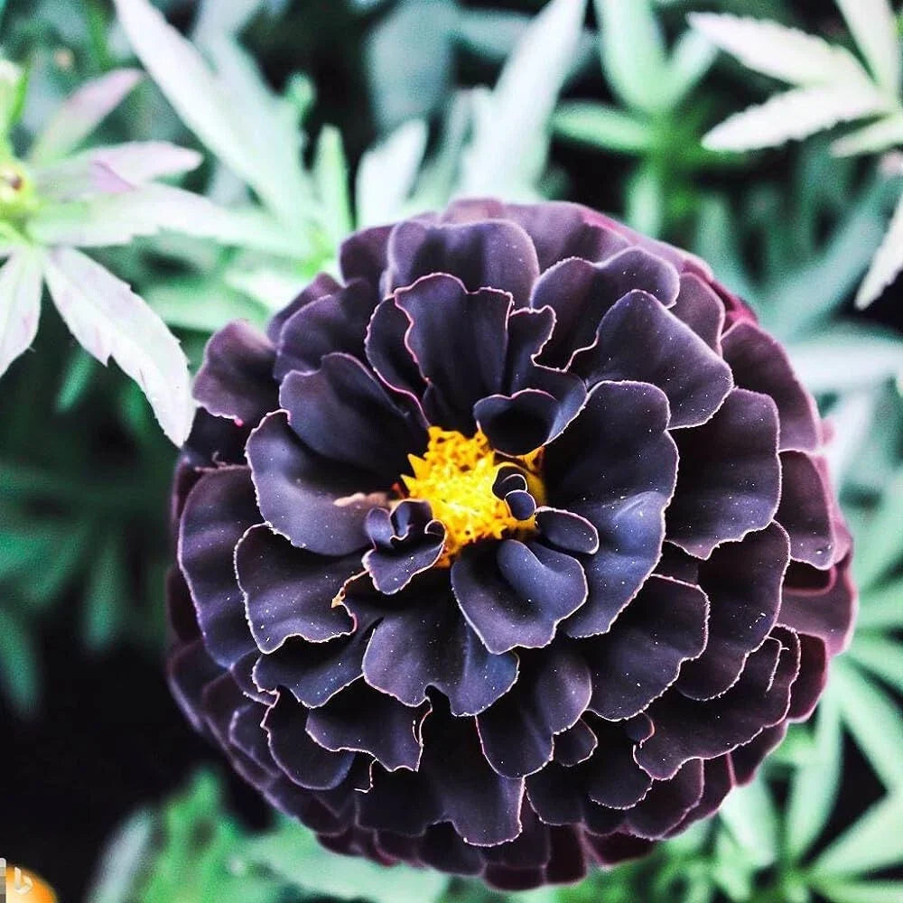 Hybrid Black Marigold Seeds - 25 Count for Garden Planting - Tagetes erecta - USA Grown