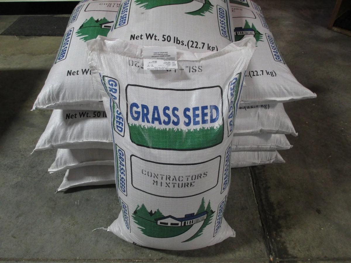 Contractor's Mix Grass Seed 5 lb Kentucky 31 Ryegrass Quick Germination Full Sun - Ideal for Lawns and Erosion Control
