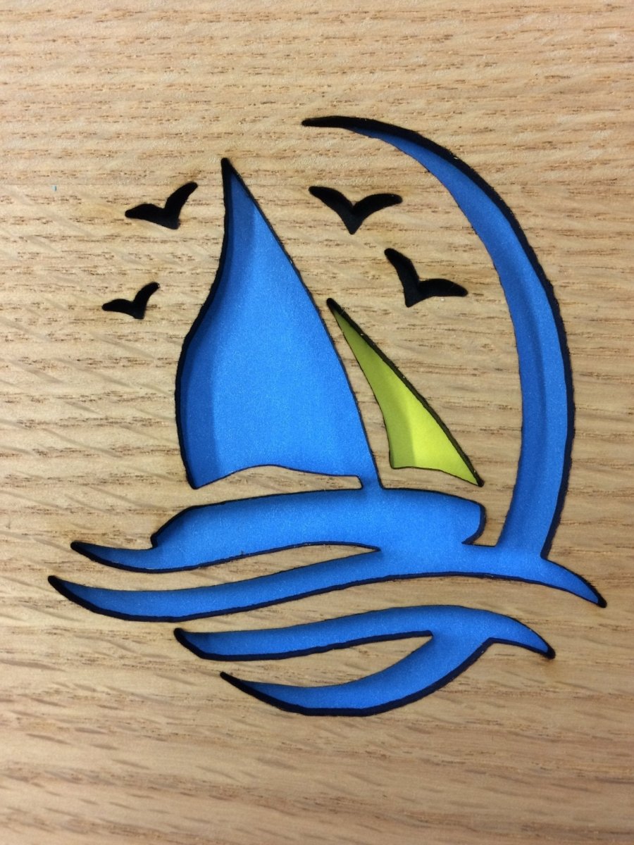 Sail Boat Picture Frame - 5x7 Frame Hold 3x4 Photo