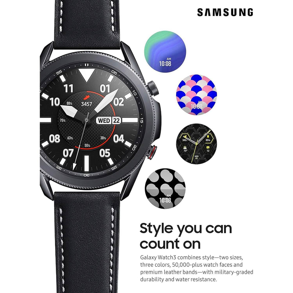 Samsung - Galaxy Watch3 Smartwatch 45mm Stainless LTE - Mystic Black