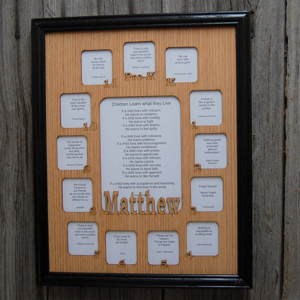School Years Picture Frame 11"x14"