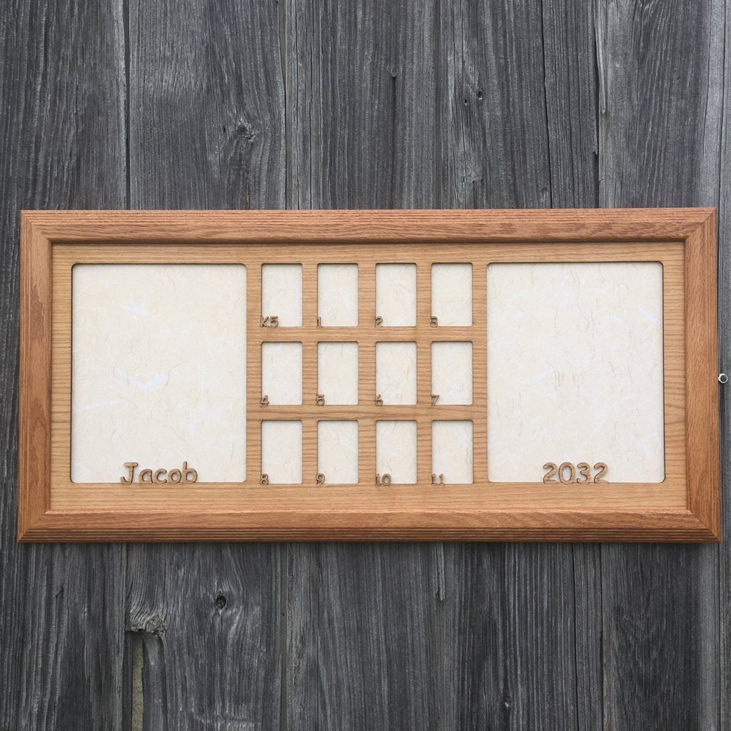School Years Picture Frame 12"x28"