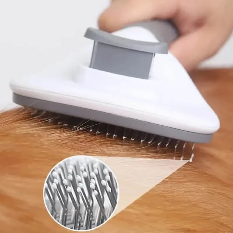Self Cleaning Slicker Brush Suitable for Pets with Long or Short Hair