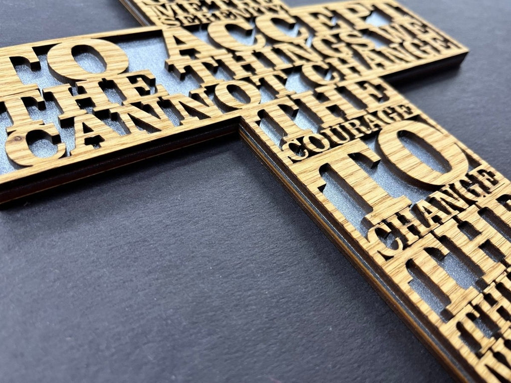 Serenity Prayer Cross