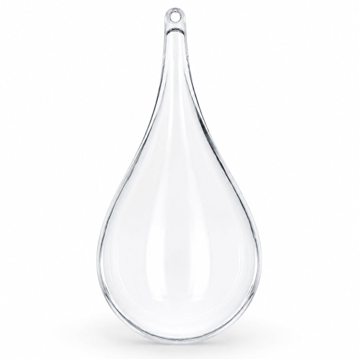 Set of 3 Clear Plastic Waterdrop Ornaments 4.3 Inches (109 mm)
